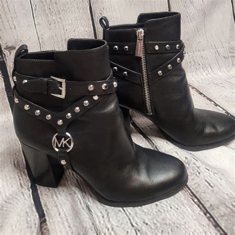 preston studded leather michael kors boot|Preston Studded Leather Ankle Boot .